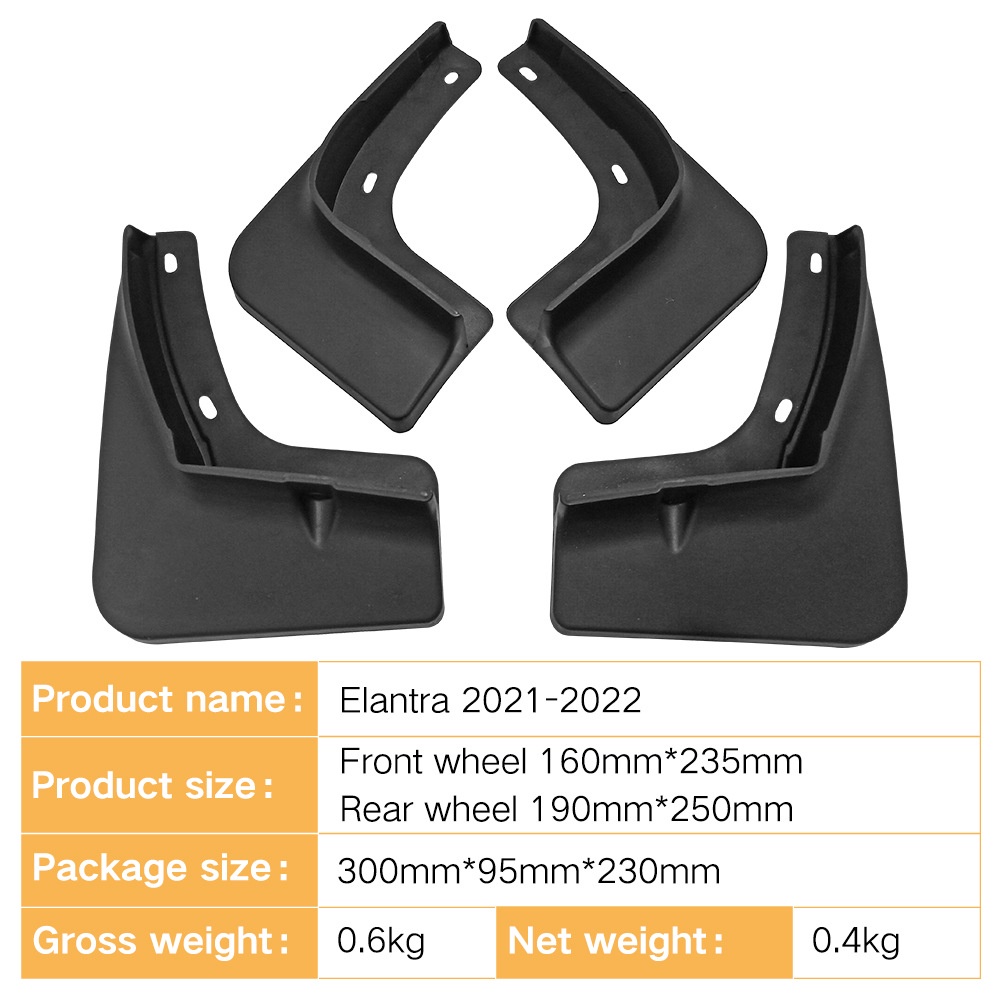 Mudguards for Hyundai Elantra 2021-2022