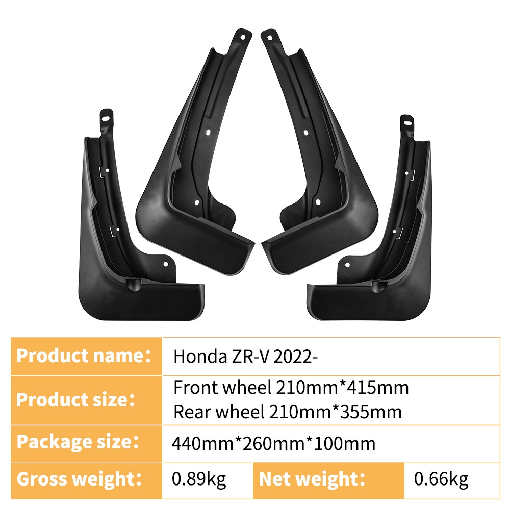 Mudguards for Honda ZRV 2022-2024
