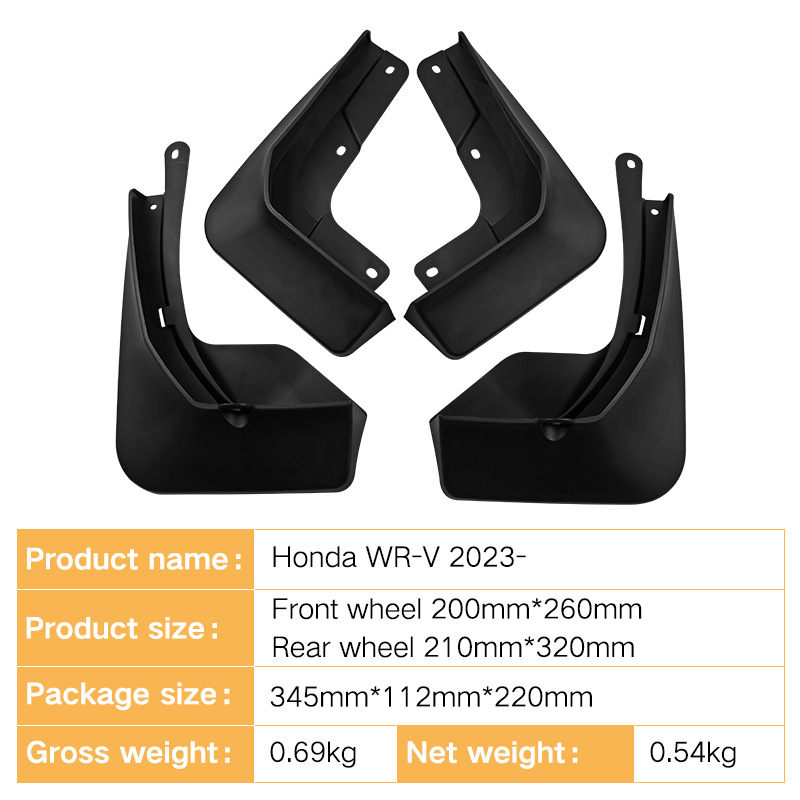 Mudguards for Honda WRV 2023