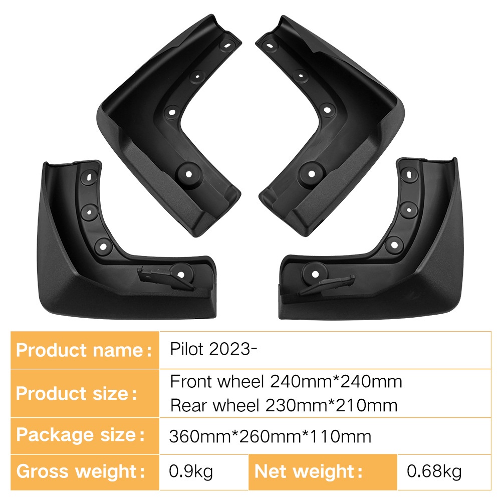 Mudguards for Honda Pilot 2023-2024