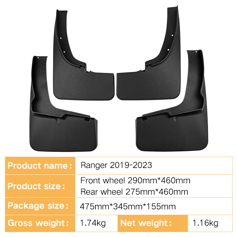 Mudguards for Ford Everest Ranger 2019-2023