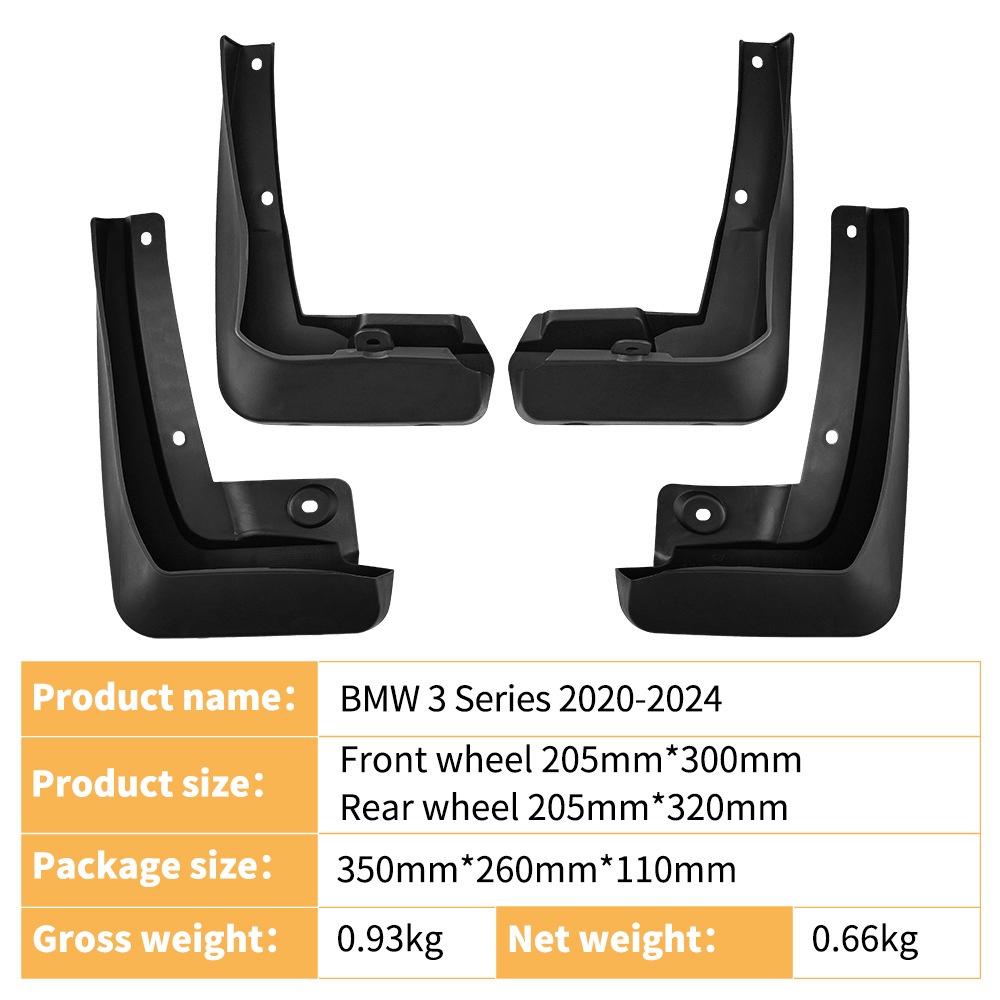 Mudguards for BMW 3 Series 2020-2024