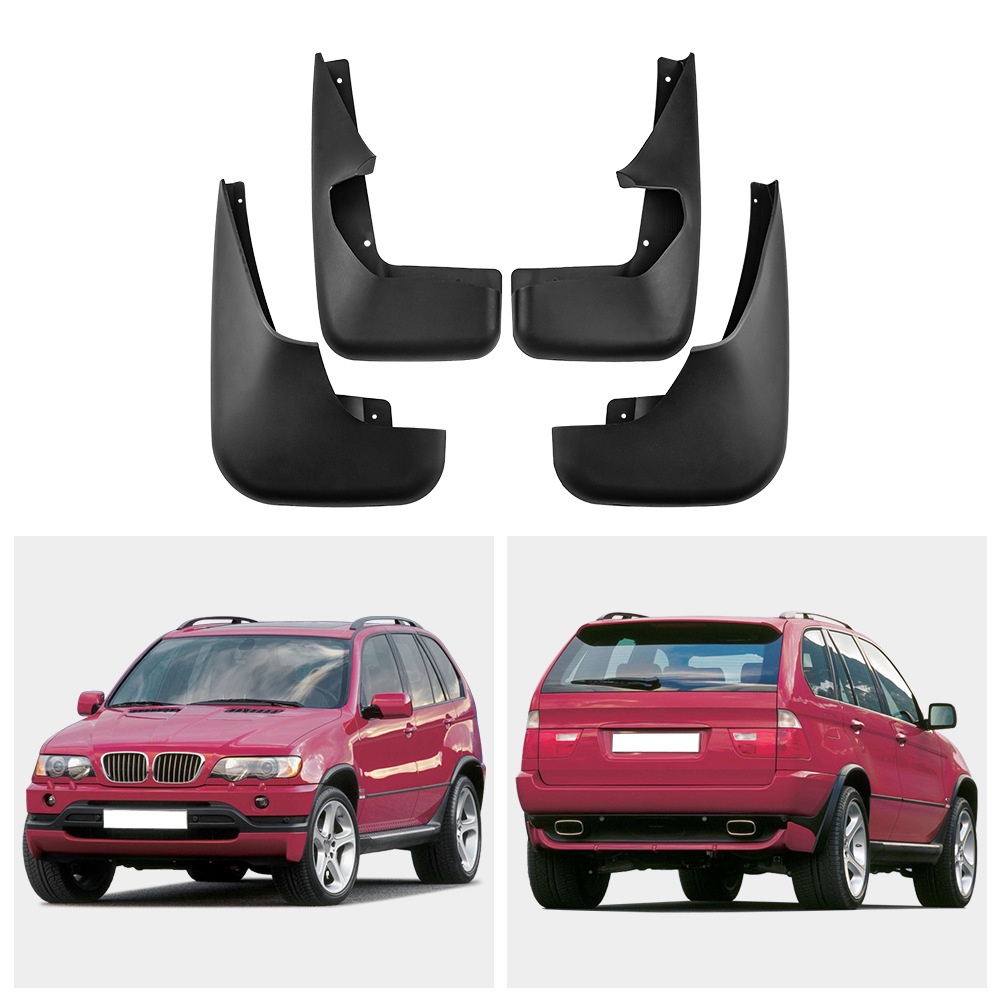 Mudguards for BMW X5 2002-2007 with running boards
