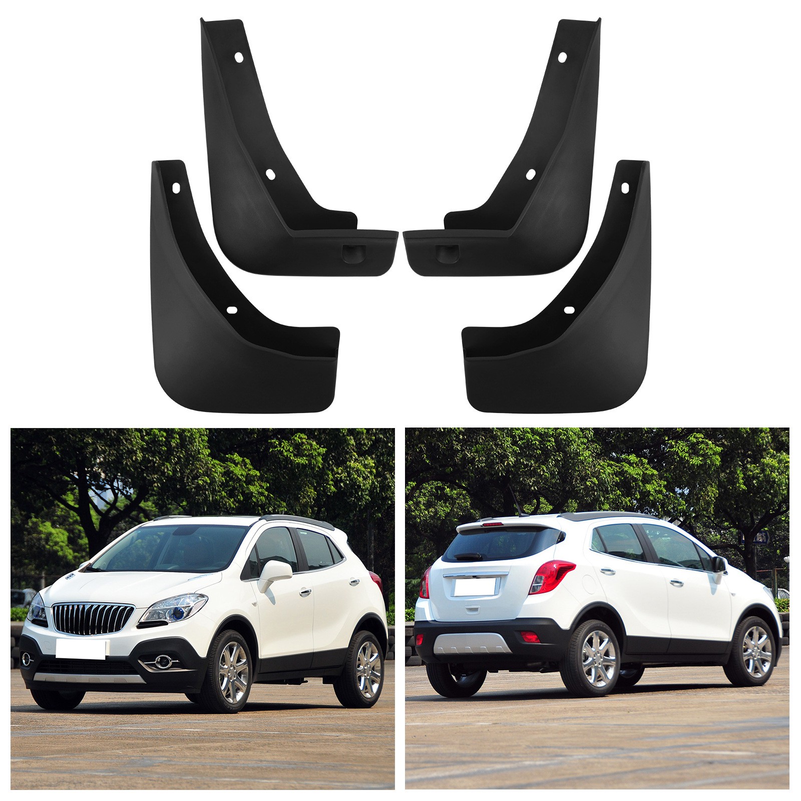 Mudguards for Buick Encore Opel Mokka X Vauxhall Encore 2013-2019
