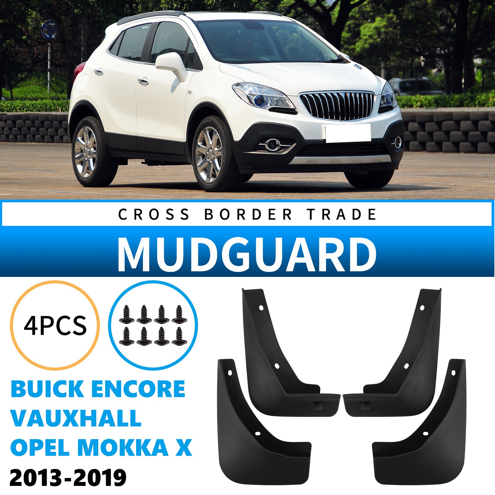 Mudguards for Buick Encore Opel Mokka X Vauxhall Encore 2013-2019
