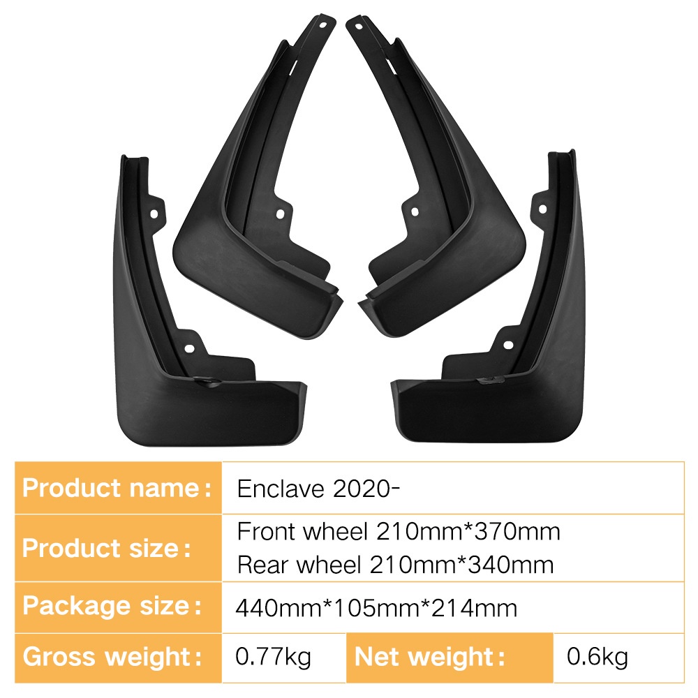Mudguards for Buick Enclave 2020-2022