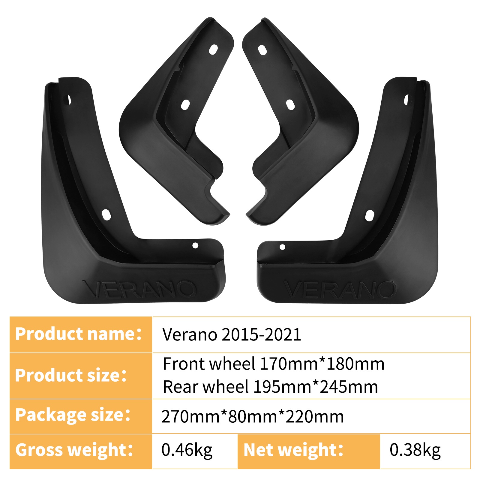 Mudguards for Buick Verano 2015-2021