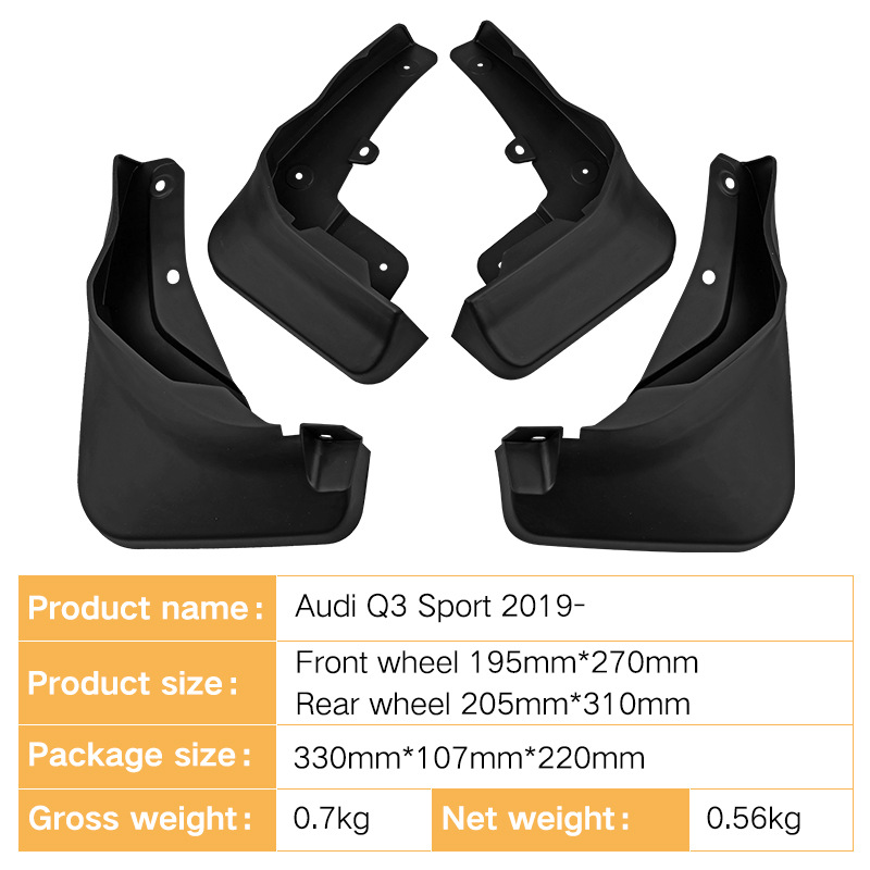 Mudguards for Audi Q3 Sport 2019-2023 Sport Edition