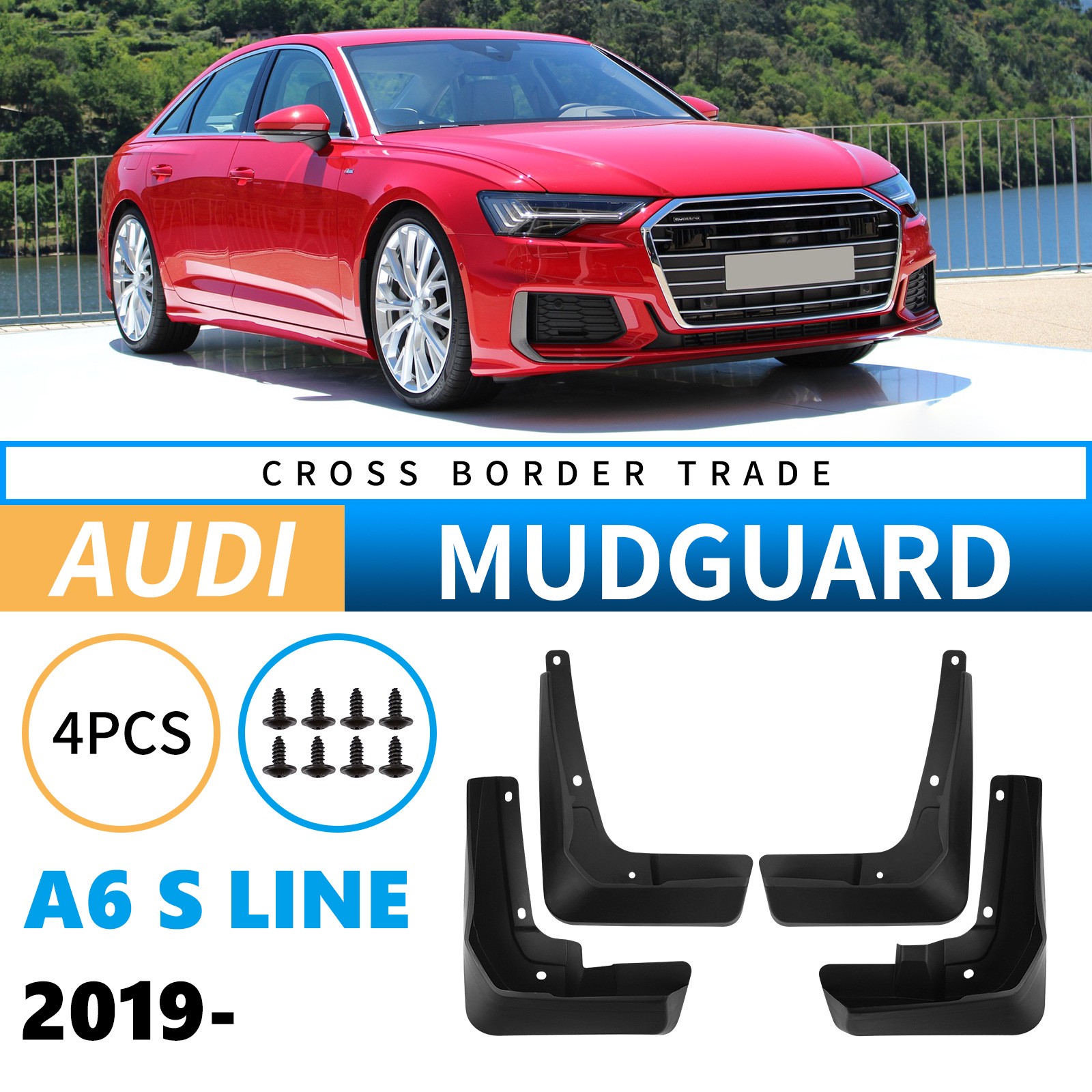 Mudguards for Audi A6 S Line 2019-2025 Sport Edition