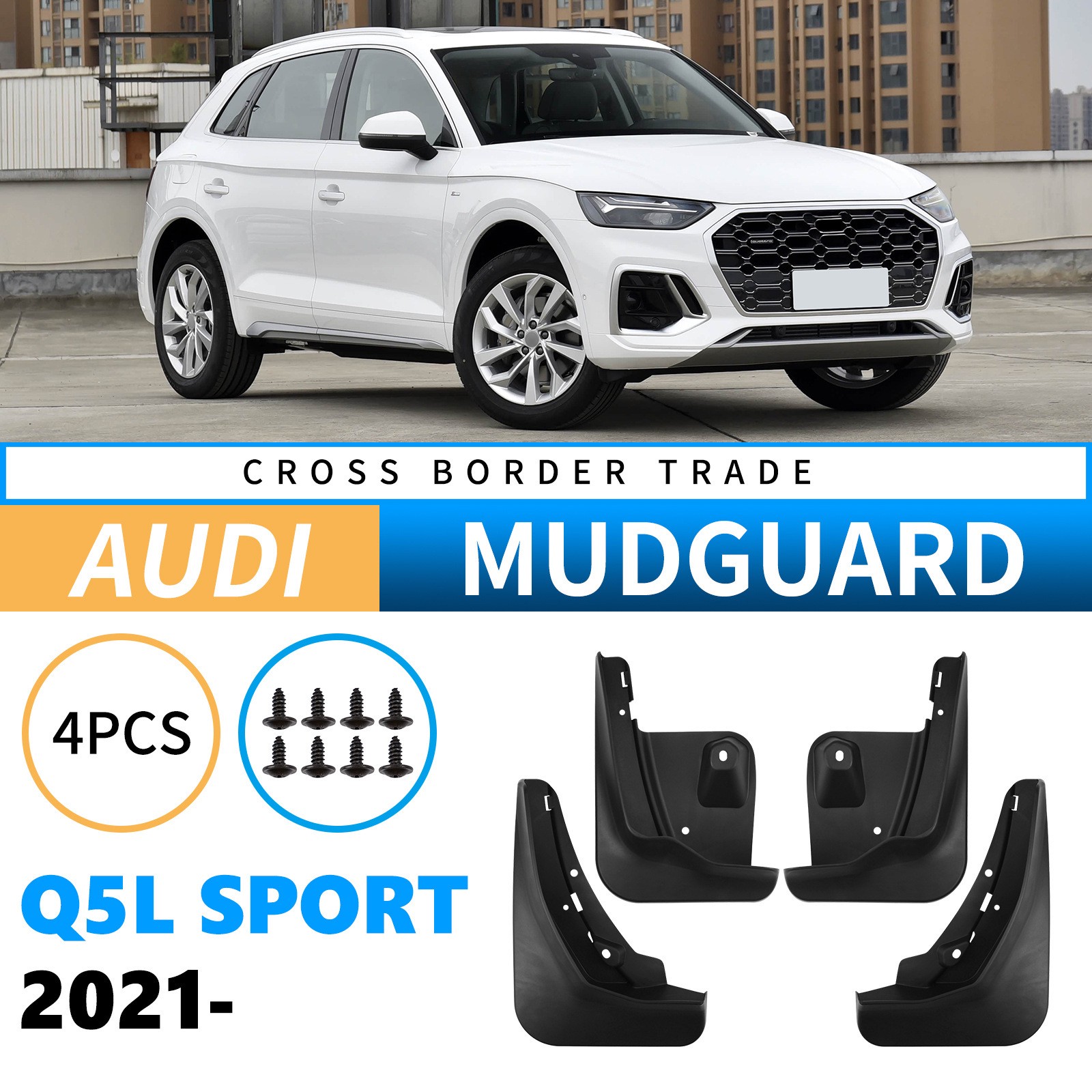 Mudguards for Audi Q5L 2021-2025 Mid-to-High-End Sport Edition