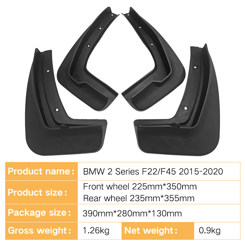 Mudguards for BMW 2 Series F22 F45 2015-2020