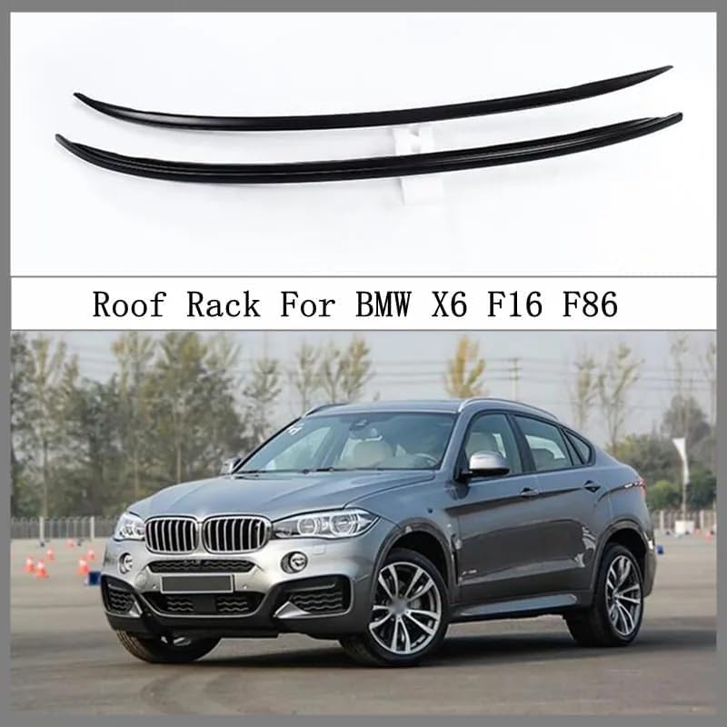 Car roof rack rails for BMW X6 F16 F86 2015-2019