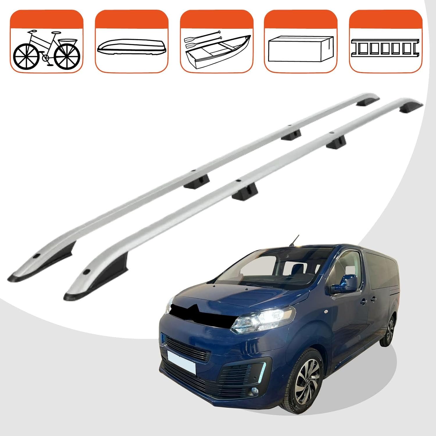 Car roof rack rails for Citroen SpaceTourer 2016+