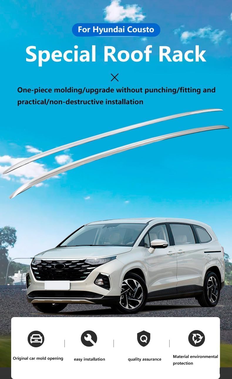 Car roof rack rails for Hyundai Cousto