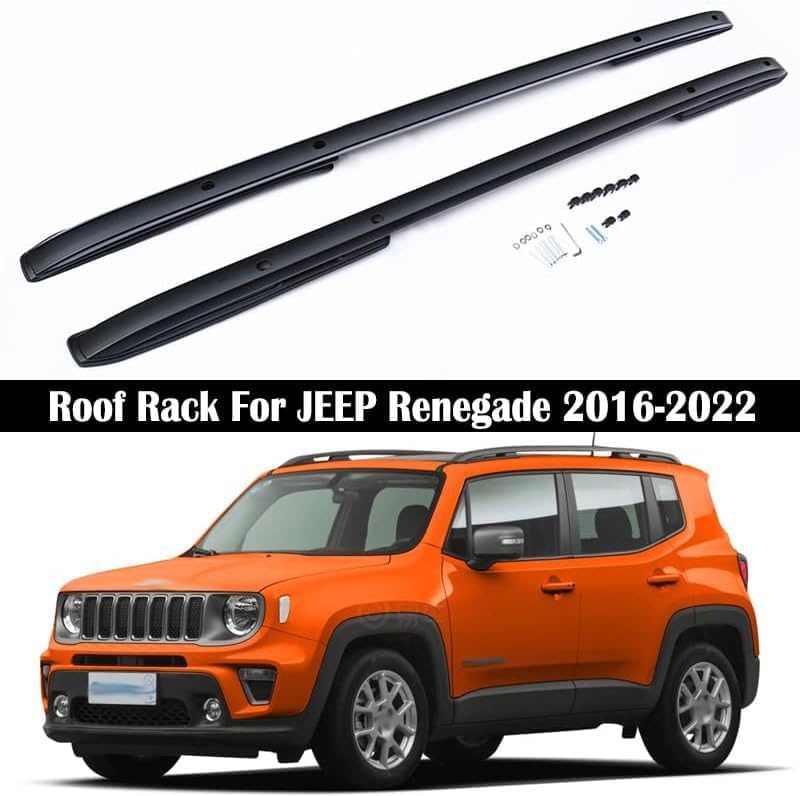 Car roof rack rails for Jeep Renegade 2016 2017 2018 2019 2020 2021