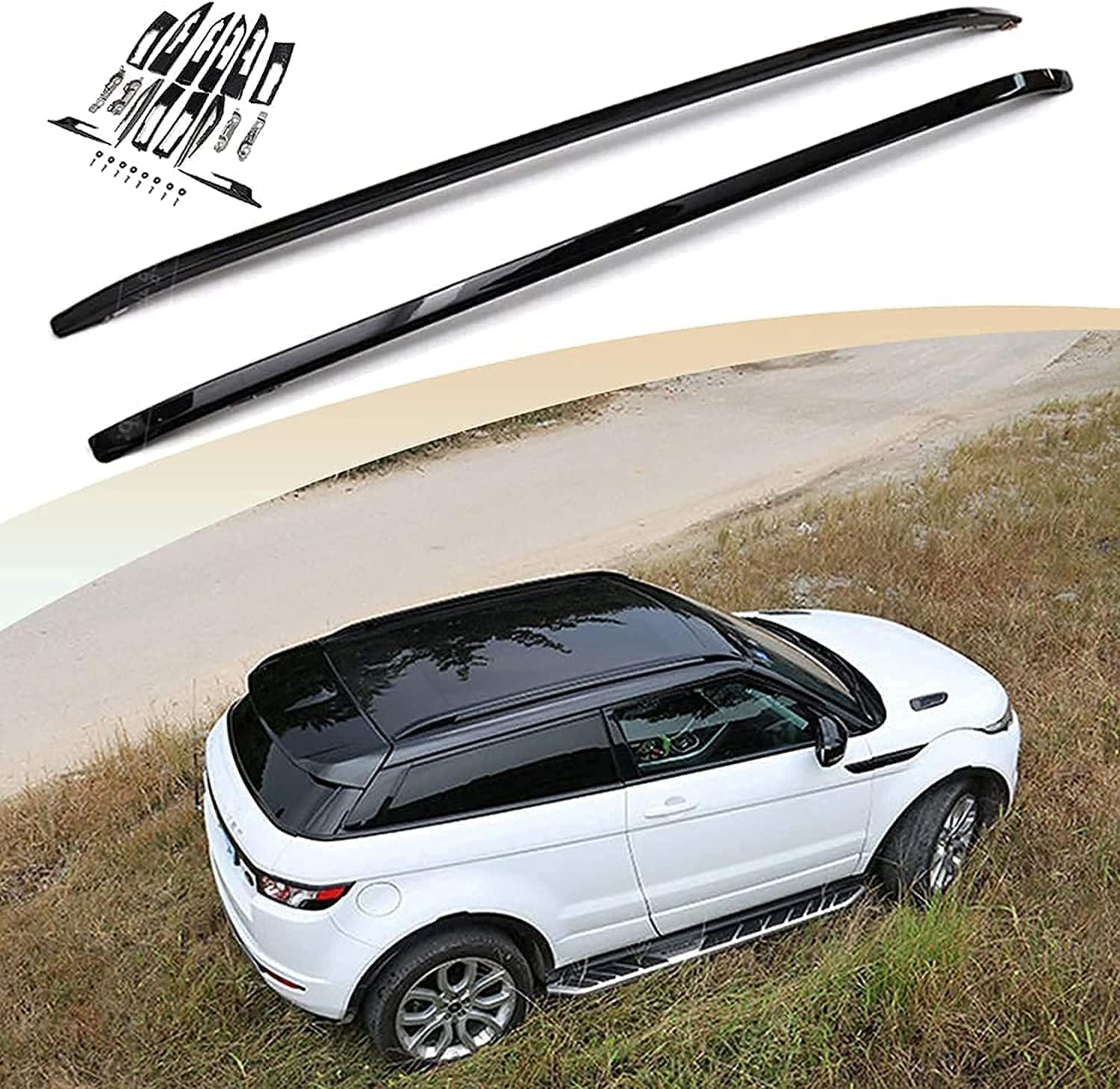Car roof rack rails for Land Rover Range Rover Evoque 2011-2019