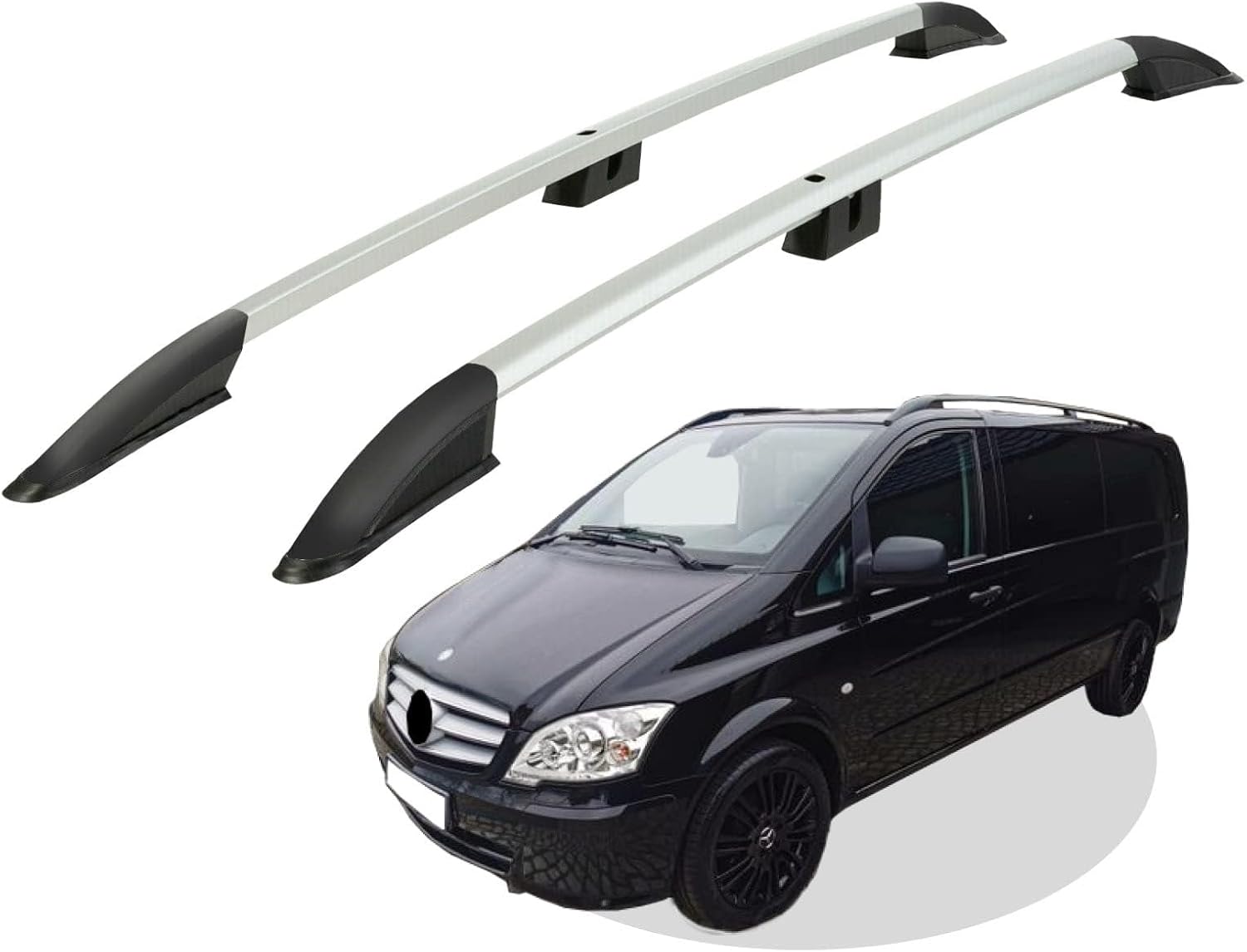 Car roof rack rails for Mercedes Benz Vito L3 2003-2014
