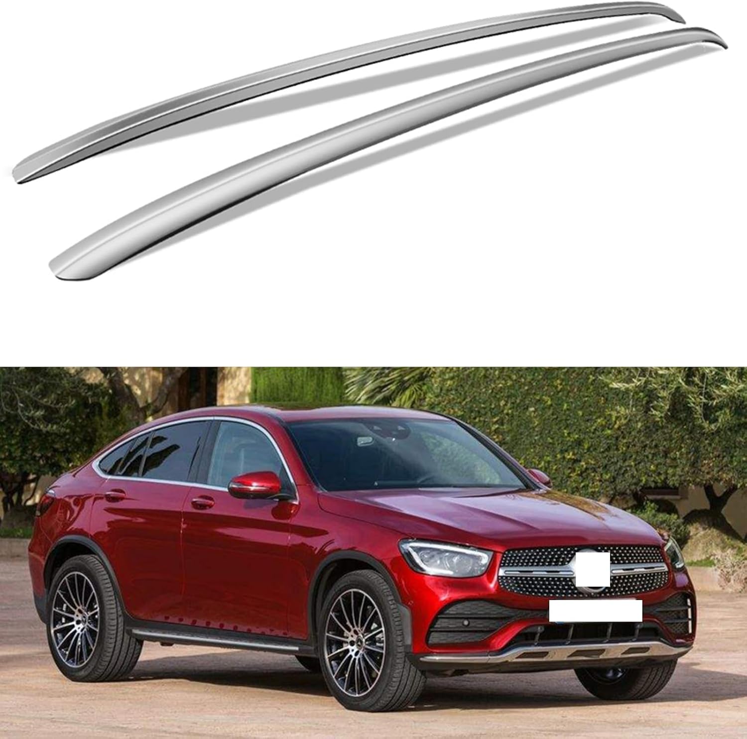 Car roof rack rails for Mercedes Benz GLC Coupe GLC200-GLC400 2017 2018 2019 2020