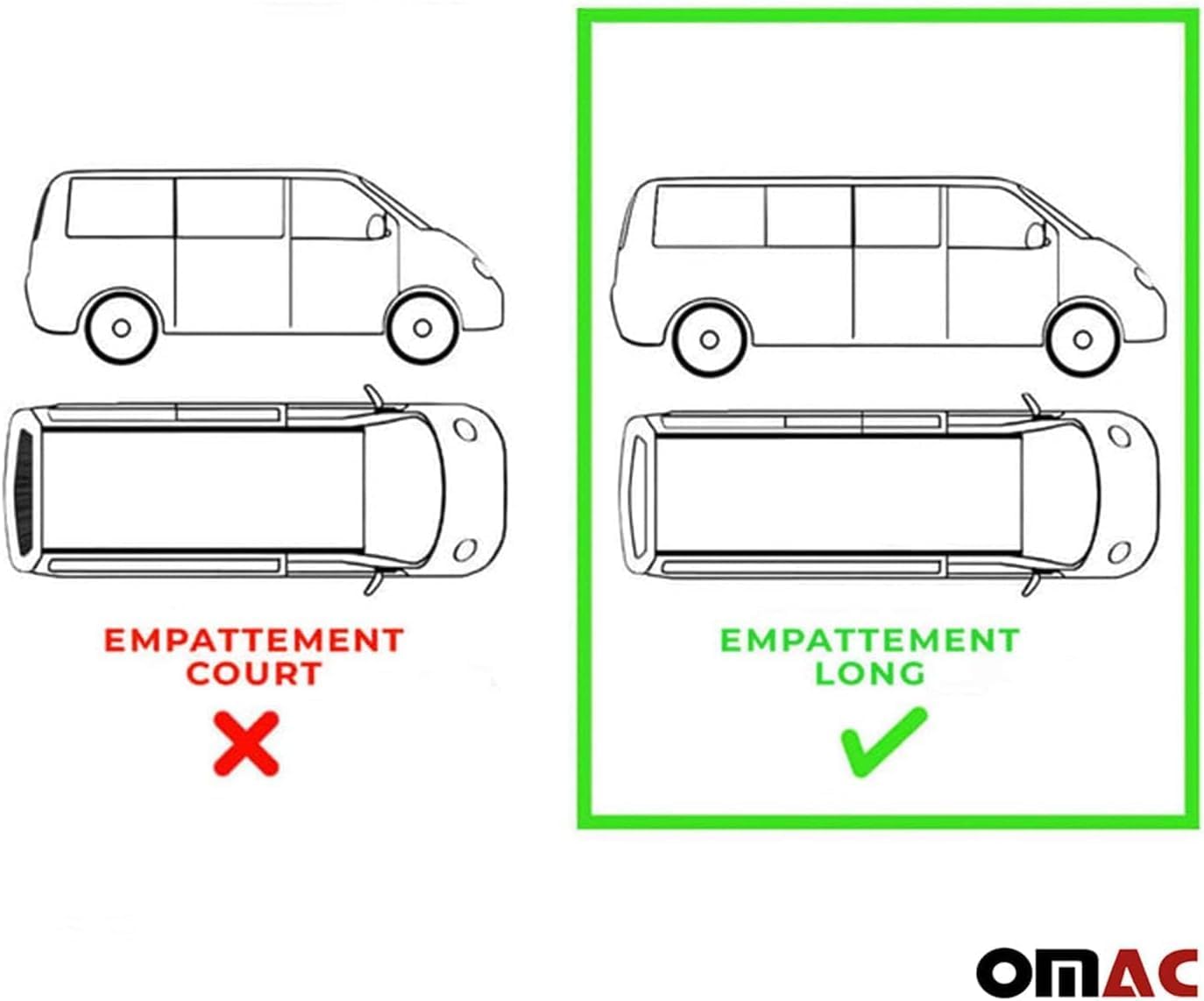 Car roof rack rails for Mercedes Viano W639 2003-2014