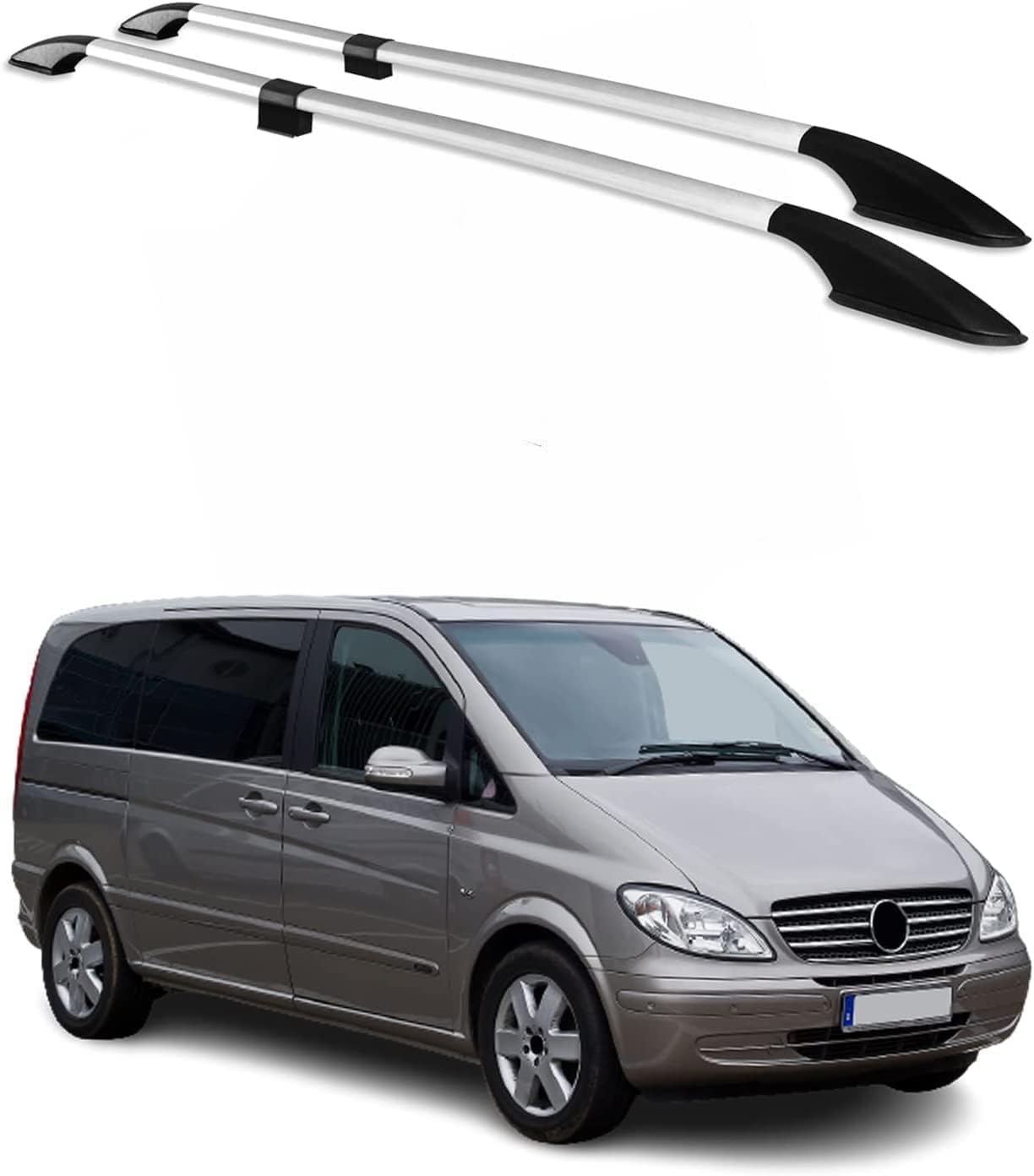 Car roof rack rails for Mercedes Vito W639 2003-2014
