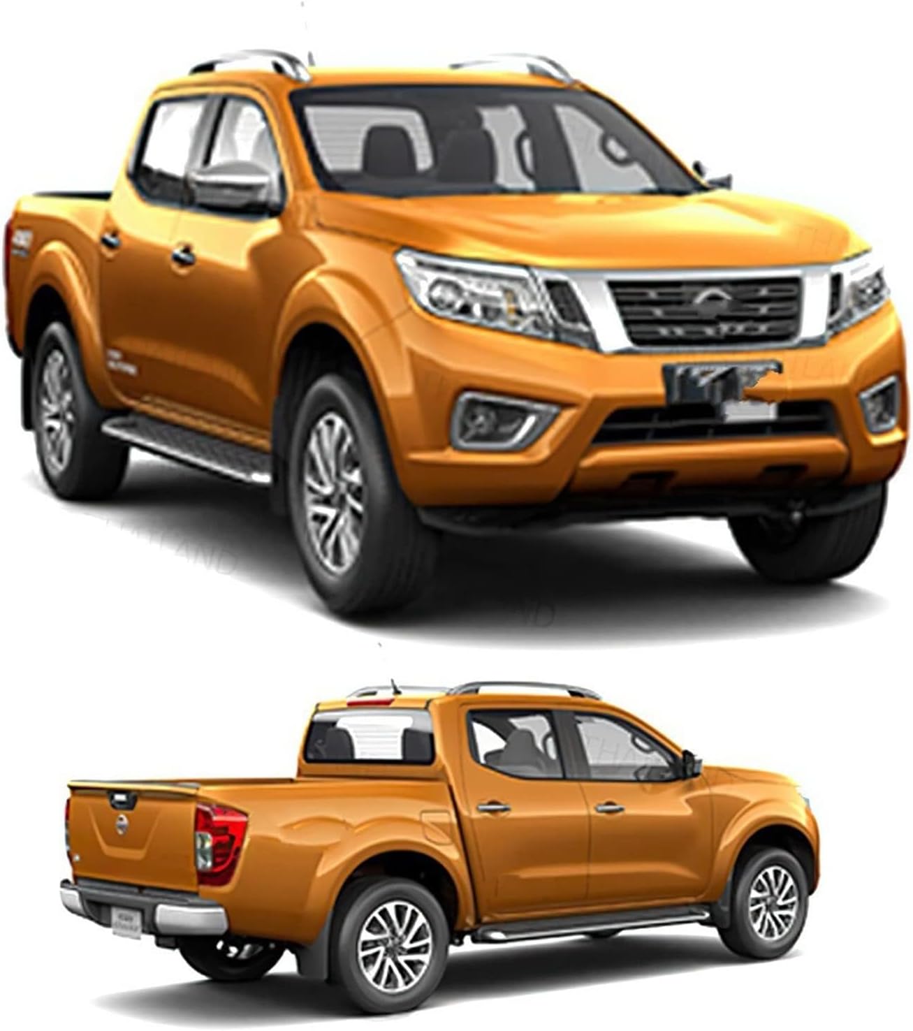 Car roof rack rails for Nissan NP Np300 Navara Camioneta 4 Puertas 2012-2018