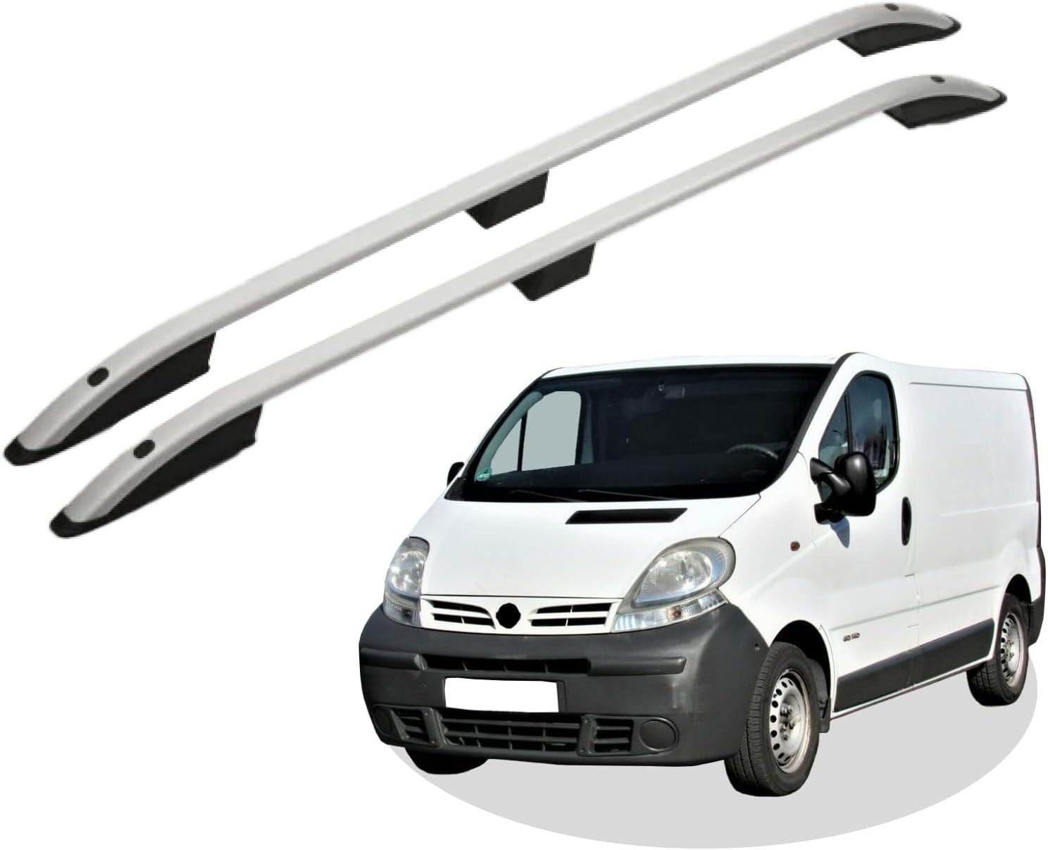 Car roof rack rails for Nissan Primastar L2 2001-2015