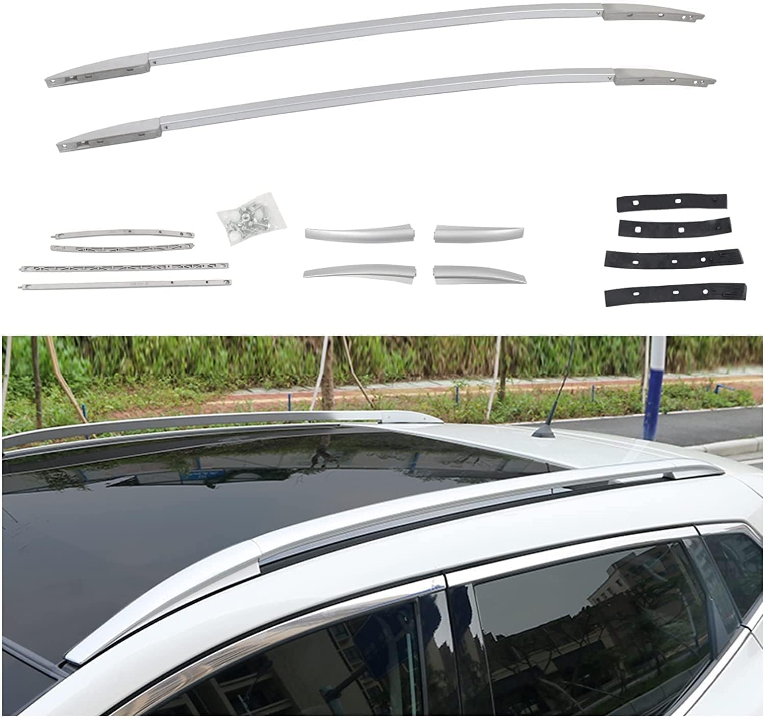 Car roof rack rails for Nissan Qashqai J11 2014-2019