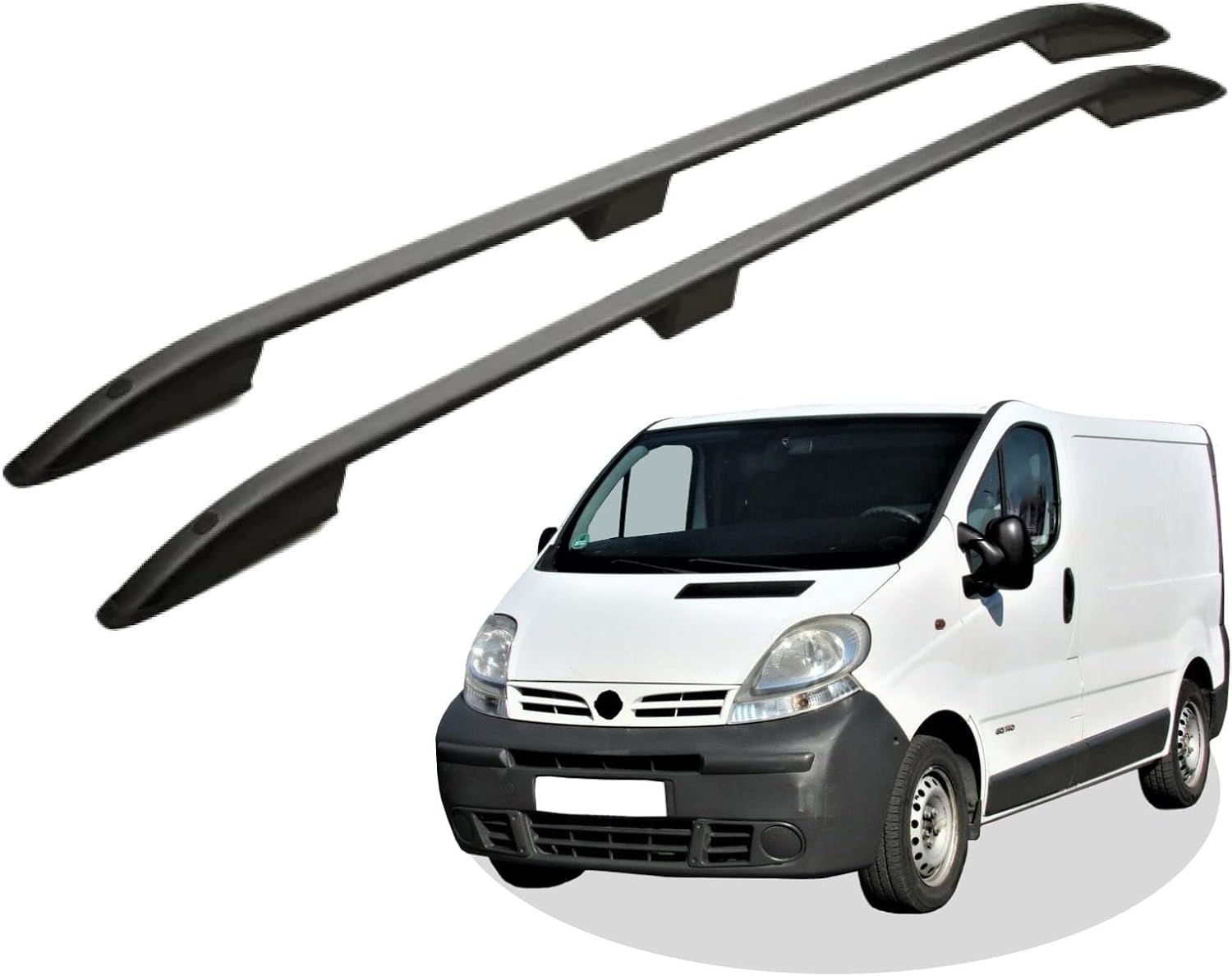 Car roof rack rails for Nissan Primastar L1 2001-2015
