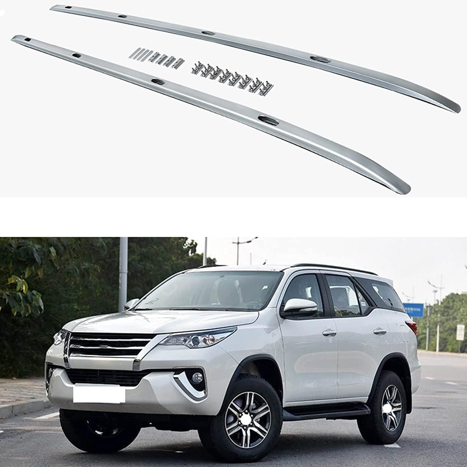 Car roof rack rails for Toyota Fortuner 2016-2021