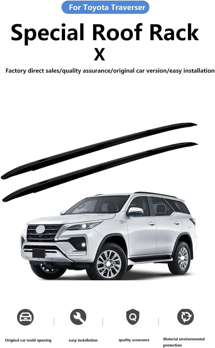Car roof rack rails for Toyota Traverser