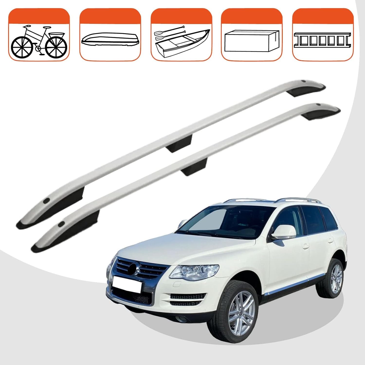 Car roof rack rails for VW Touareg 2003-2009