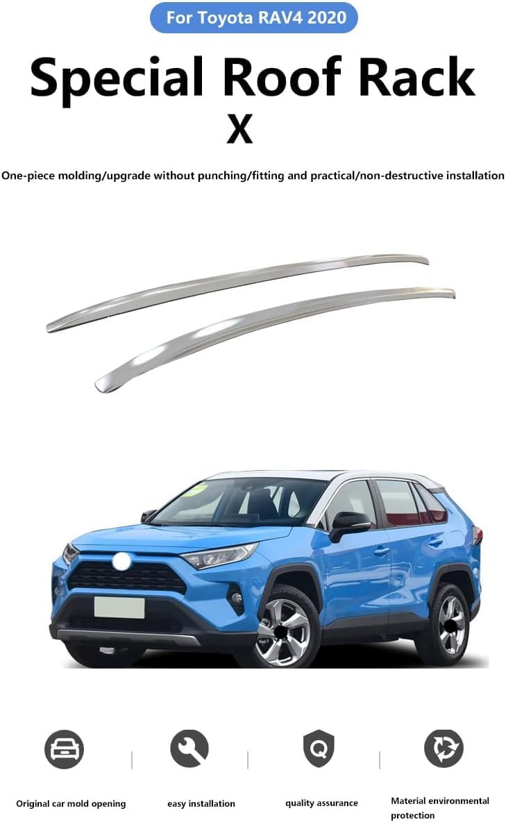 Car roof rack rails for Toyota RAV4 2020