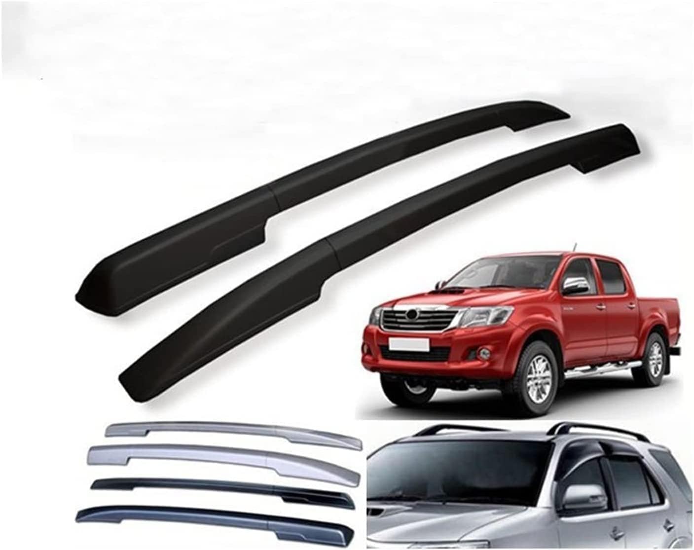 Car roof rack rails for Toyota Hilux Vigo Revo 2005-2020