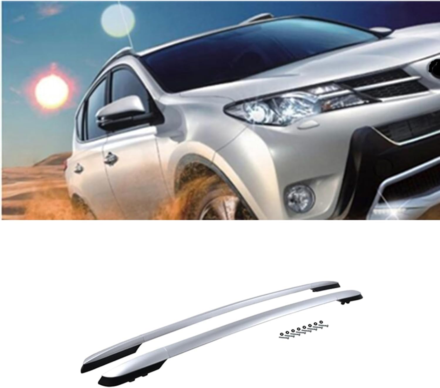 Car roof rack rails for Toyota RAV4 XA40 2013-2017