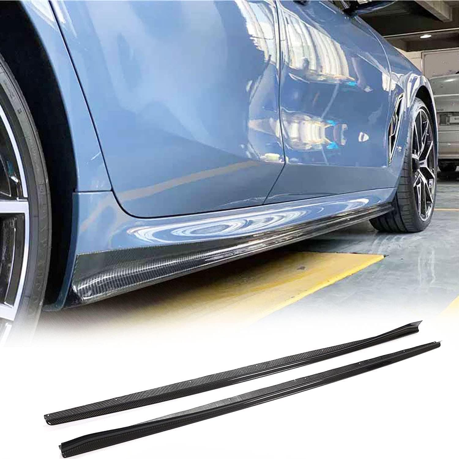 Car Side Skirt for BMW 8 Series G16 M Sport F93 M8 Base Sedan 4door 2019-2020