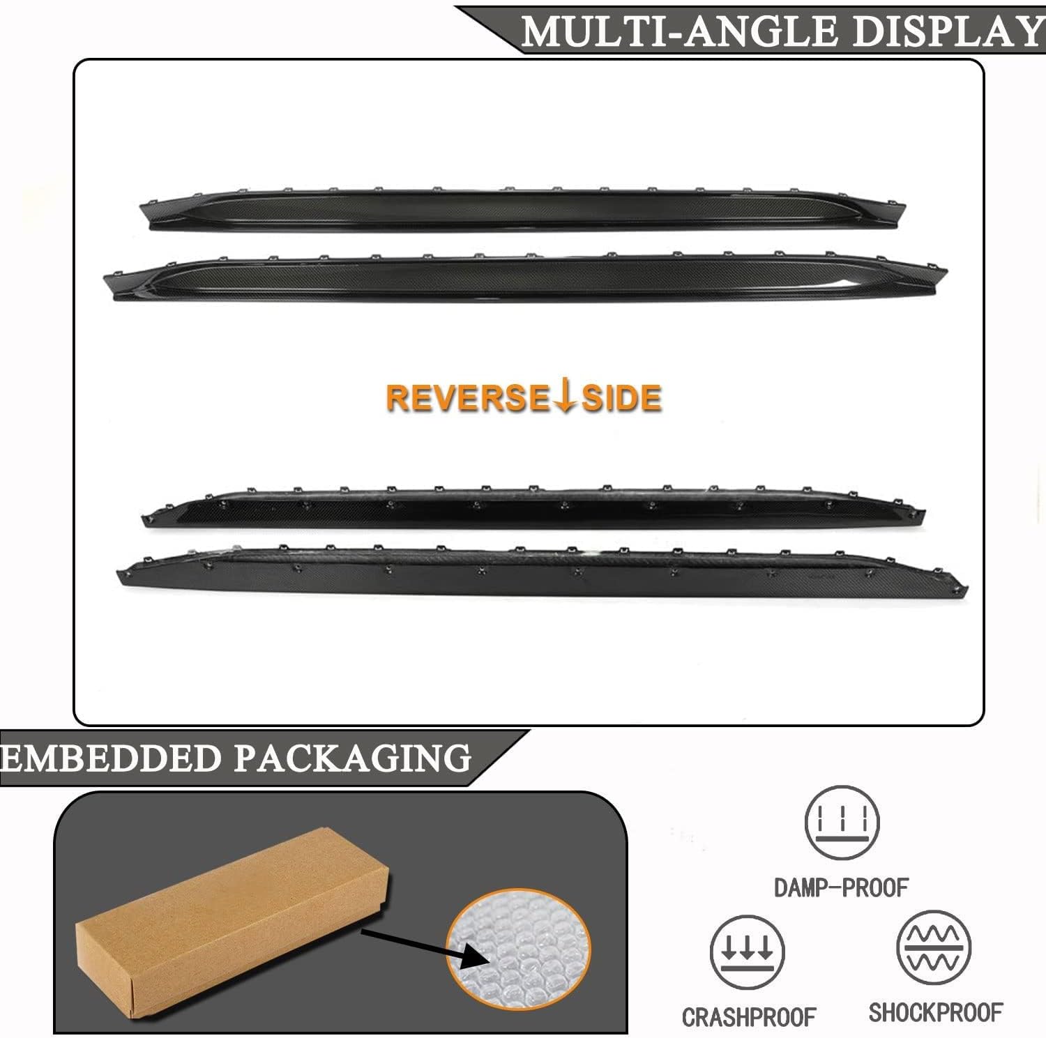 Car Side Skirt for BMW 3 Series G80 M3 Sedan 4-Door 2021-2022