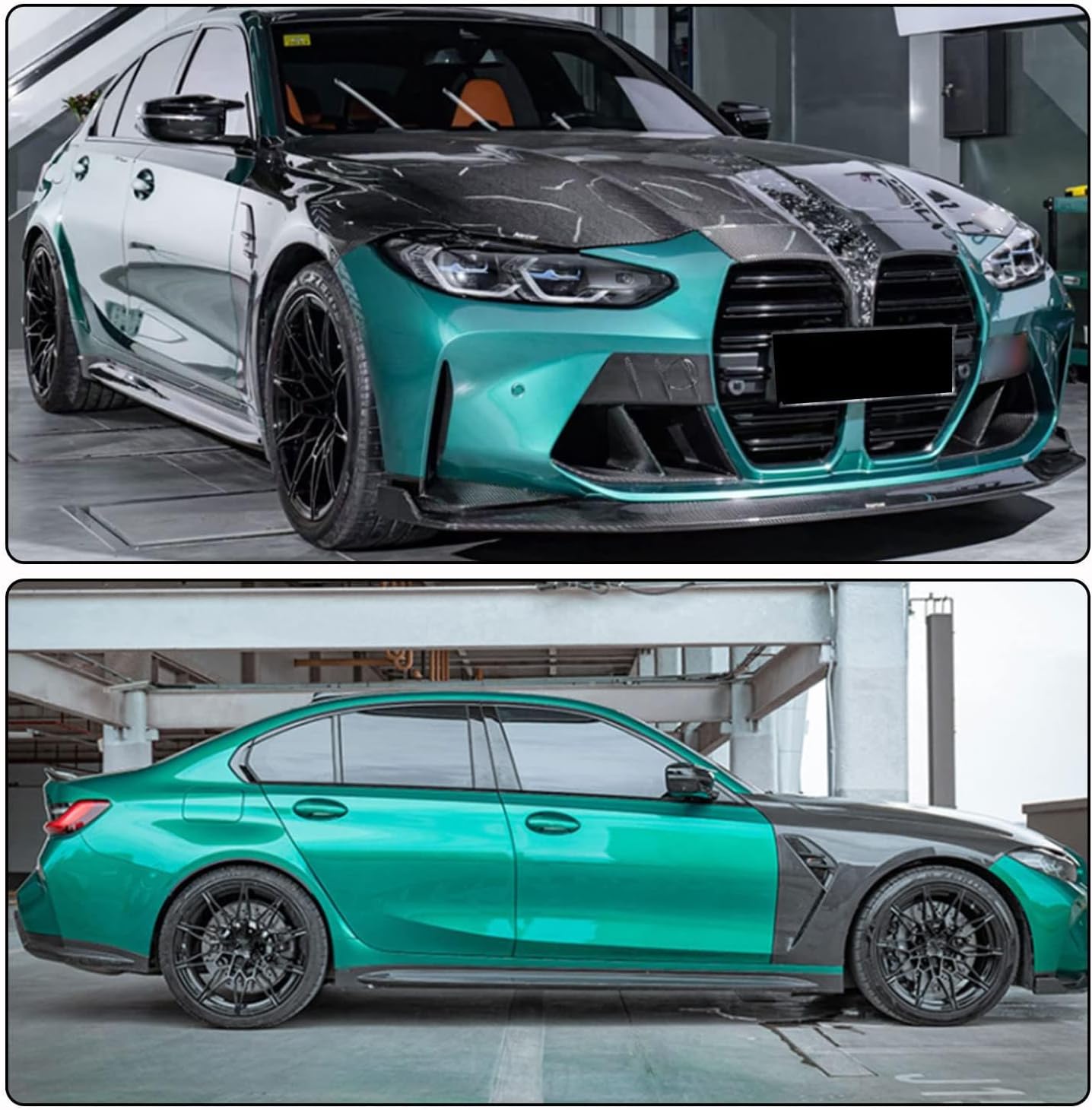 Car Side Skirt for BMW 3 Series G80 M3 Sedan 4-Door 2021-2022