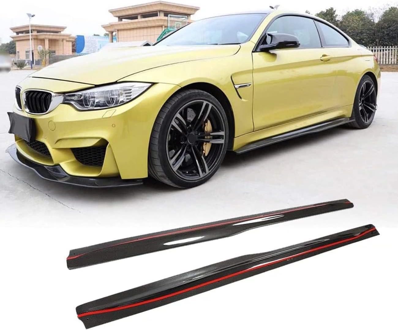 Car Side Skirt for BMW F82 M4 Coupe F83 M4 Convertible 2014-2018