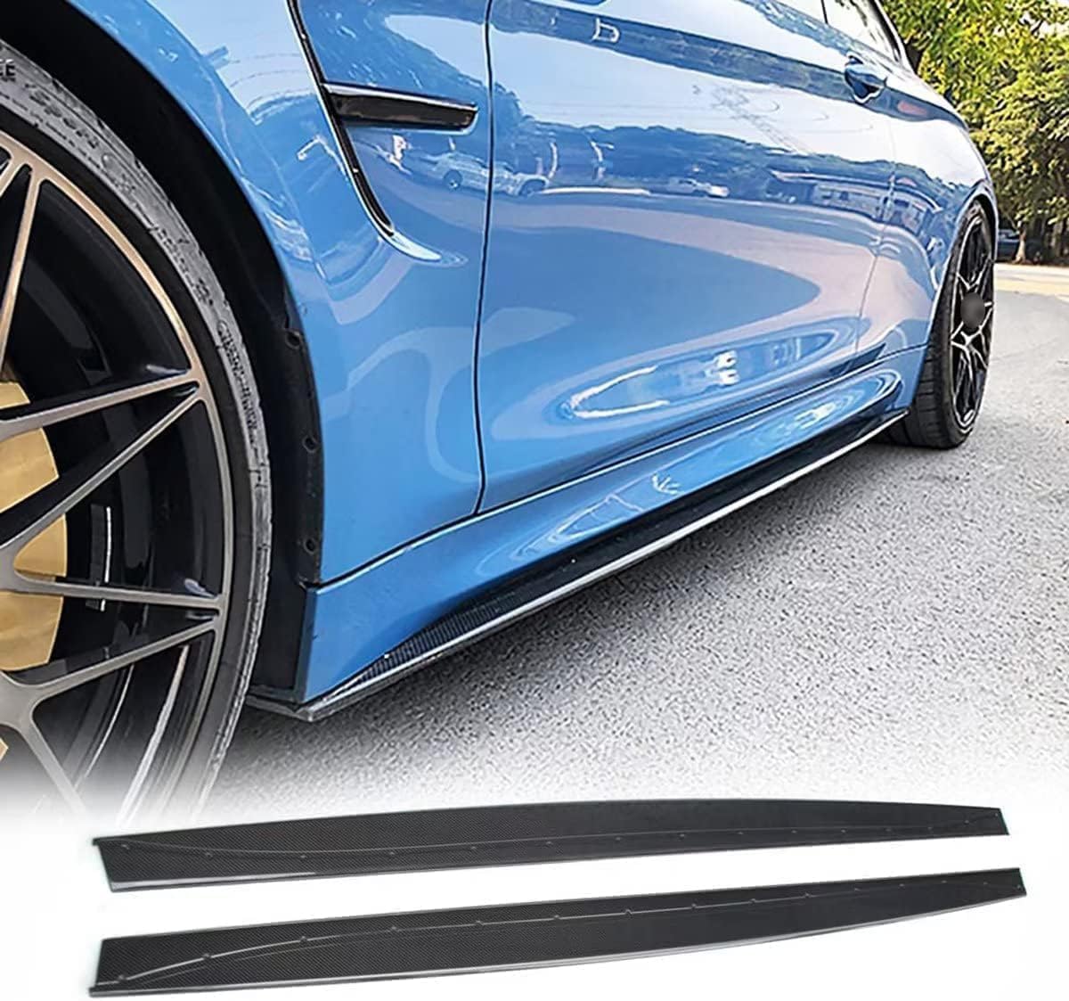 Car Side Skirt for BMW F80 M3 Sedan F82 F83 M4 Coupe Convertible 2014-2017