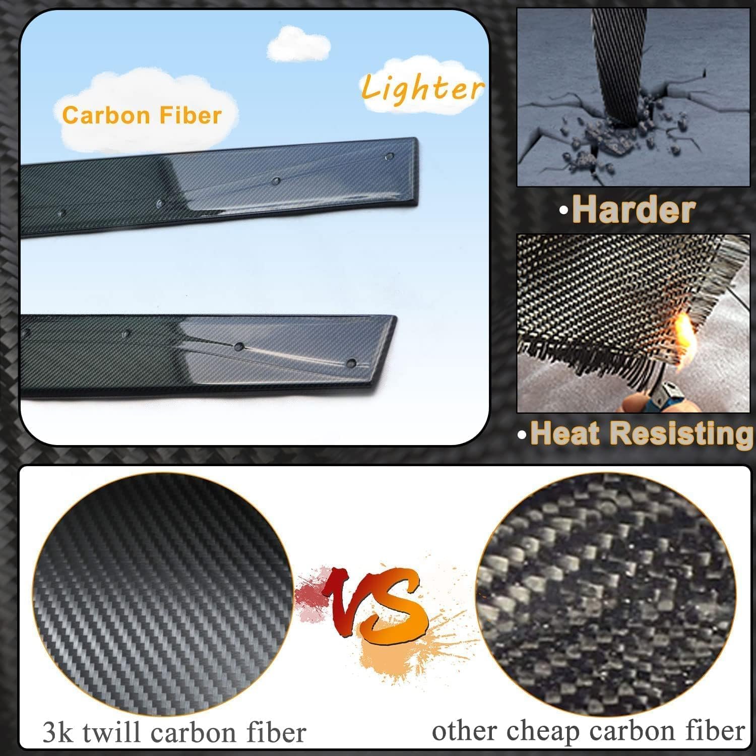 Car Side Skirt for BMW F82 F83 M4 Coupe 2014 2015 2016 2017 2018 2019