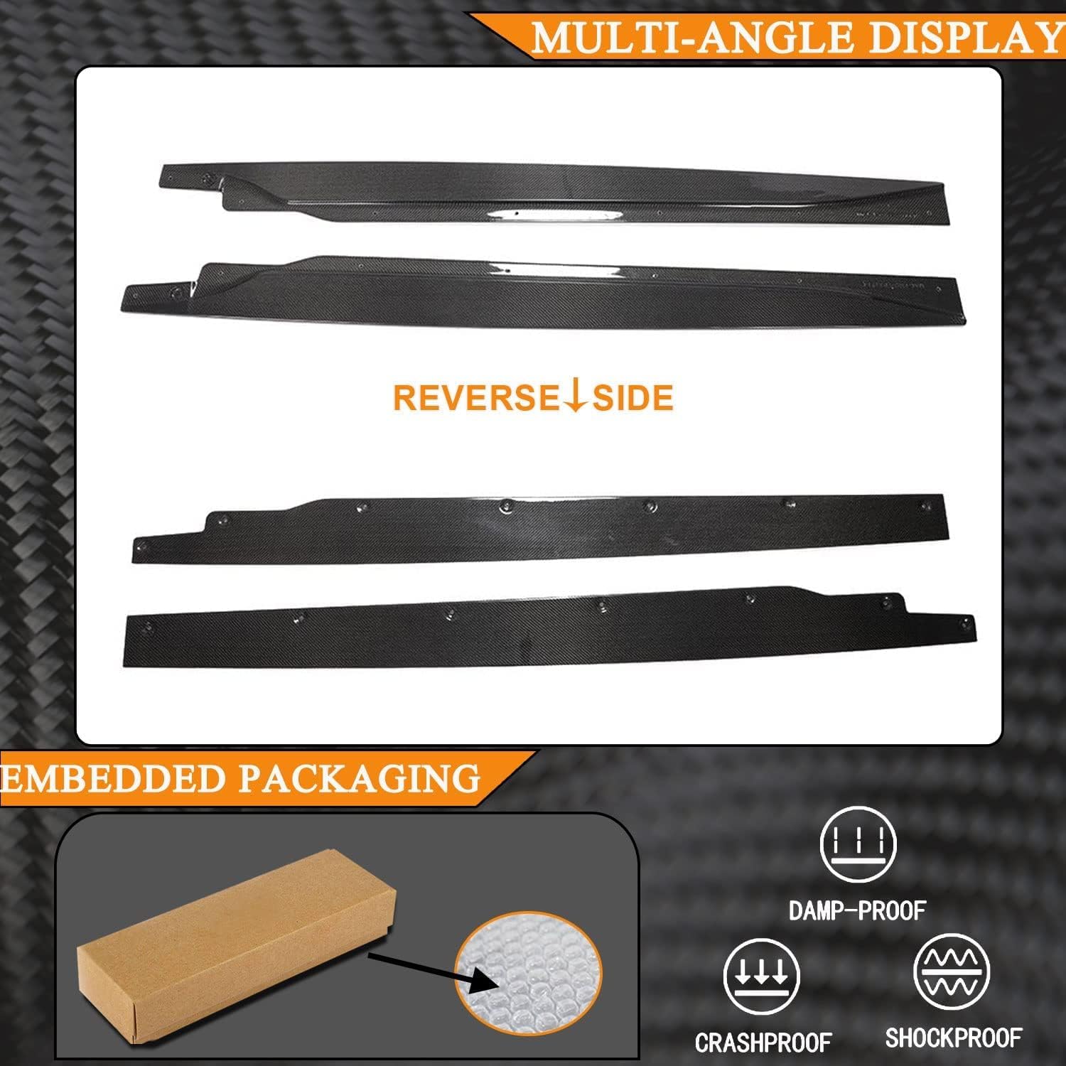 Car Side Skirt for BMW I3 Hatchback 4-Door 2014-2020