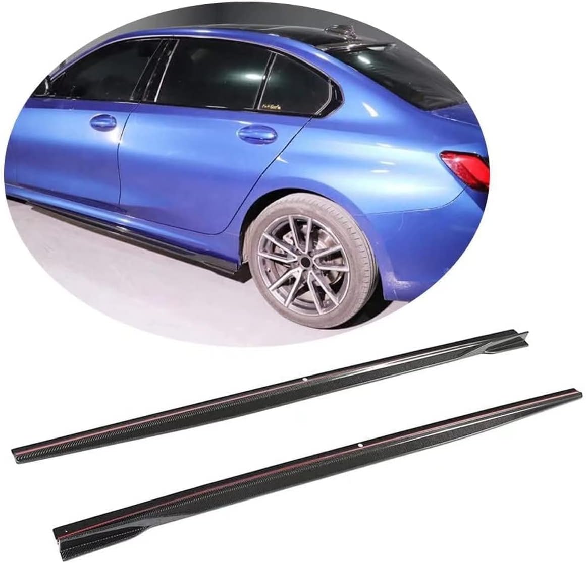 Car Side Skirt for BMW 3 Series G20 320i 330i M340i M Sport Sedan 2019-2020