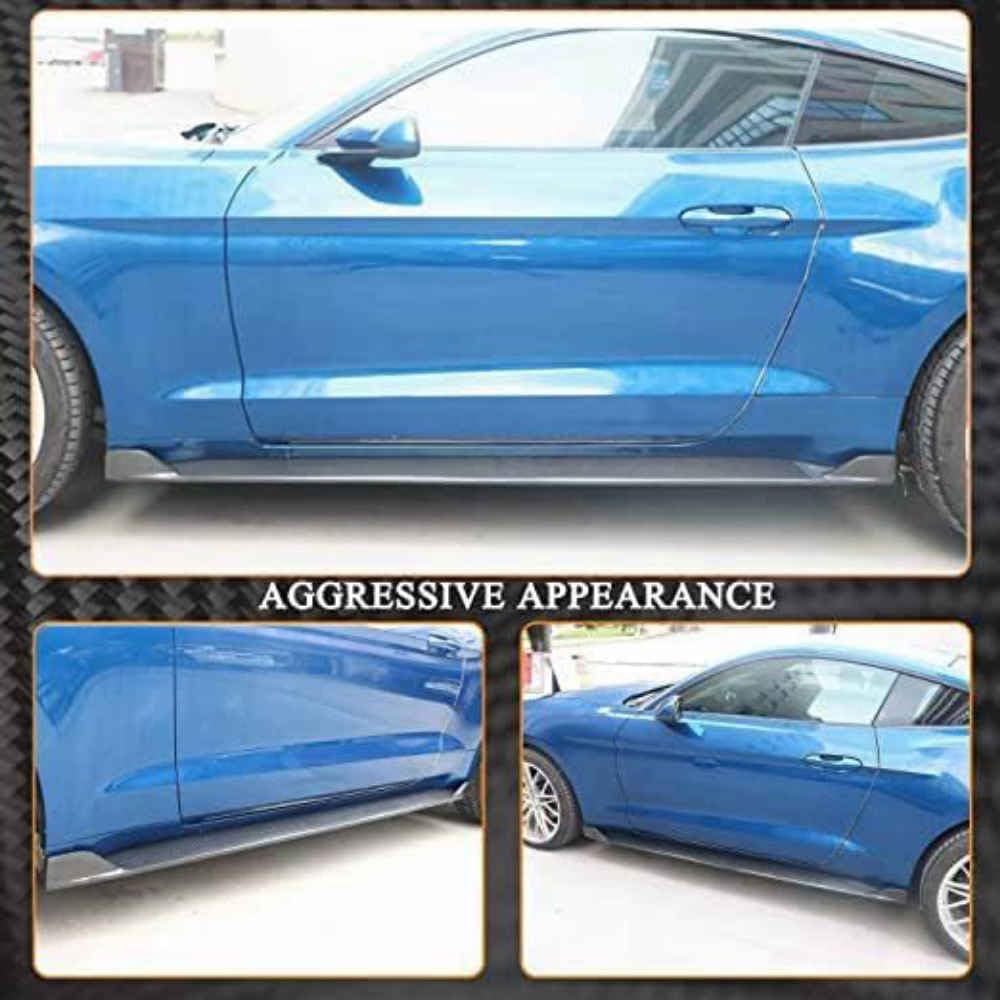 Car Side Skirt for Ford Mustang GT Coupe Convertible 2015-2019