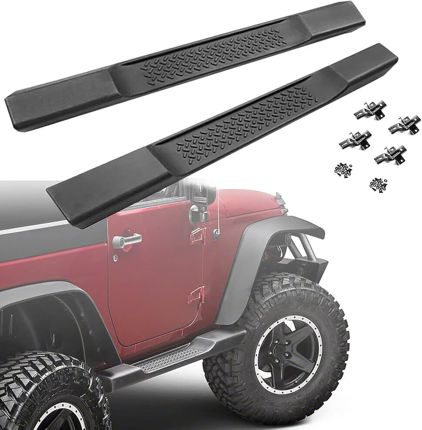 Car Side Skirt for Jeep Wrangler JK JKU 2007-2017 2-Doors