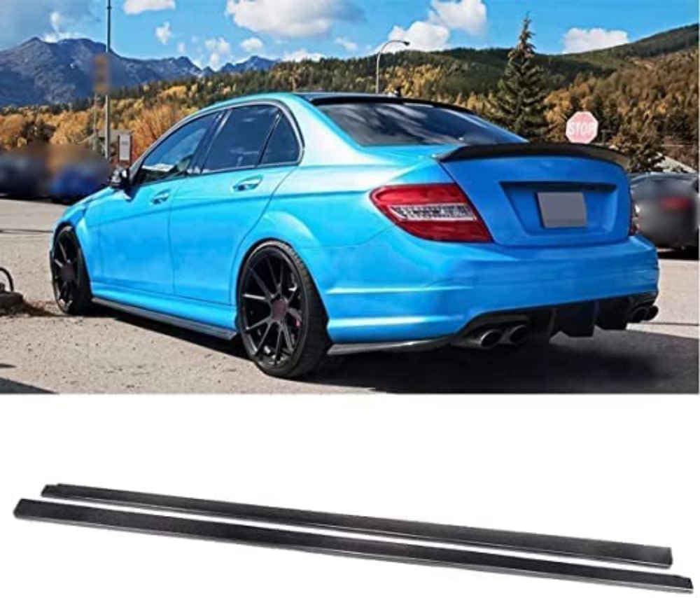 Car Side Skirt for Mercedes Benz W204 C204 C63 AMG 2D 4D 2008-2015