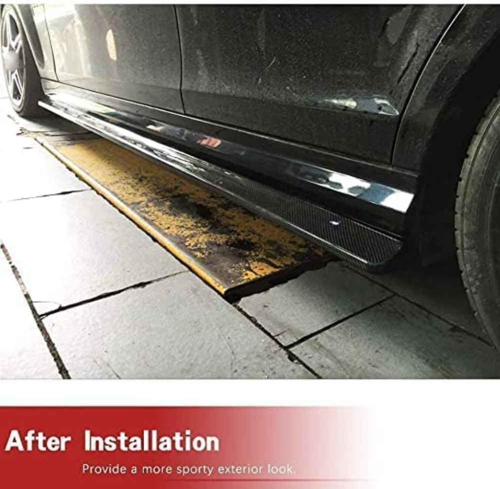Car Side Skirt for Mercedes Benz W204 C204 C63 AMG 2D 4D 2008-2015