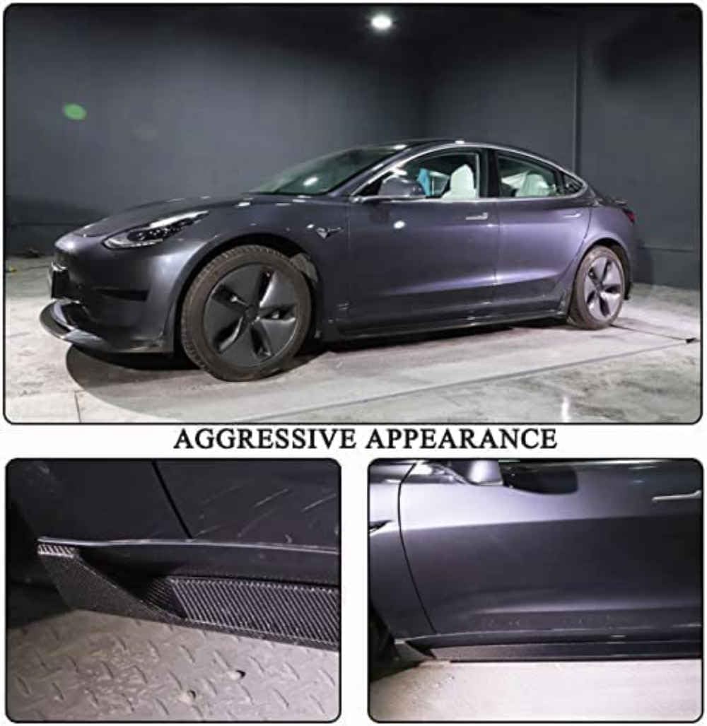 Car Side Skirt for Tesla Model 3 Sedan 2017 2018 2019