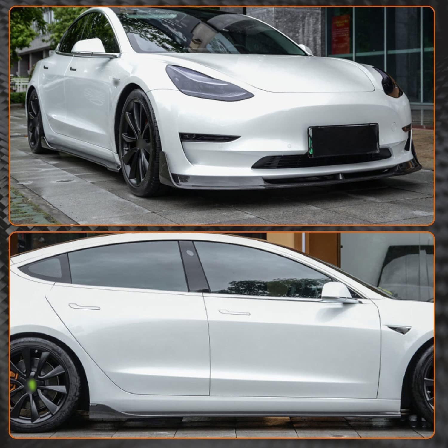 Car Side Skirt for Tesla Model 3 Sedan 4 Door 2017-2021