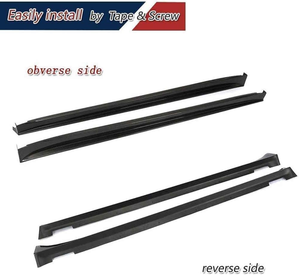 Car Side Skirt for Tesla Model X 75D 90D P90D 100D P100D SUV 2016-2019