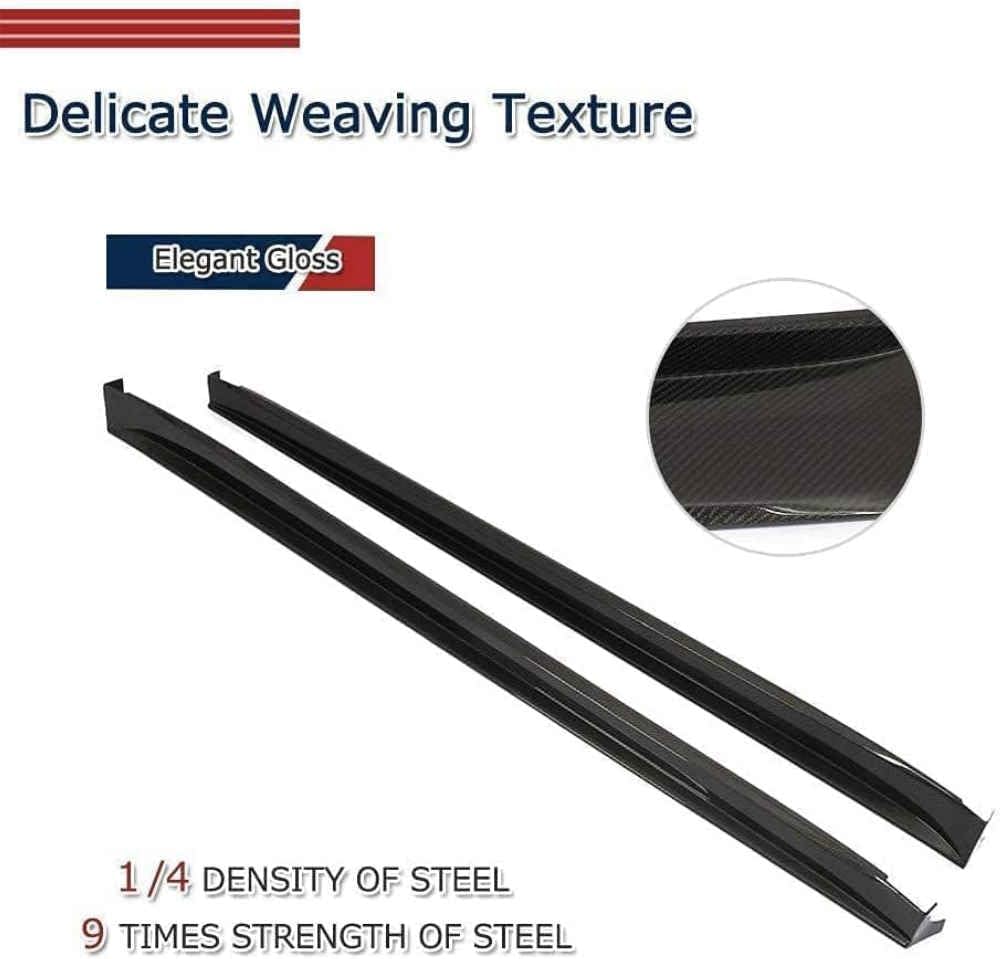 Car Side Skirt for Tesla Model X 75D 90D P90D 100D P100D SUV 2016-2019